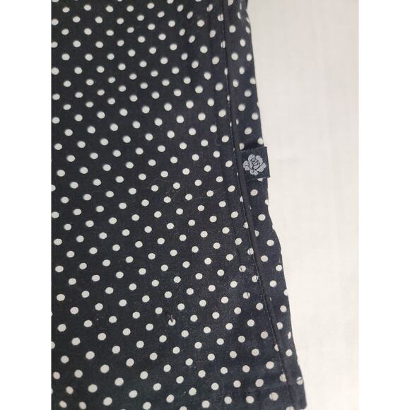 Tripp NYC Black Polka Dots Lace-Up Corset Top Size 1 1X Dark Romantic Whimsigoth - Picture 7 of 14